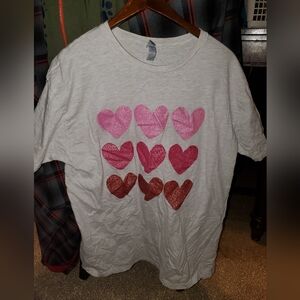 Heart t-shirt, xl